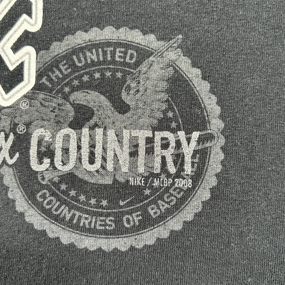 Nike Team White Sox Shirt Mens XL Baseball Chicago Country Map Center Check Y2K